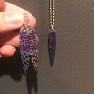 Necklace and earring set